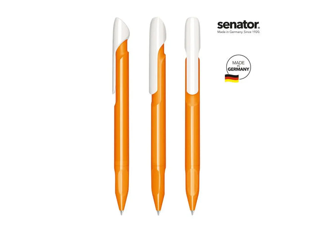 Evoxx Duo Glanzvoller Recycelter Druckkugelschreiber - Leuchtend Orange TK Gruppe® Grosshandel 