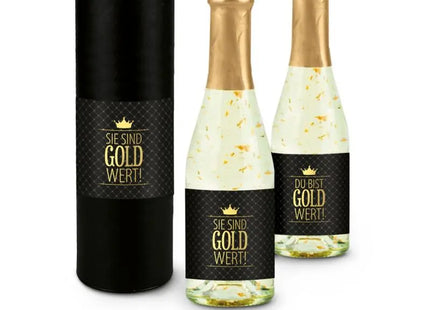 Exklusive 2L Flasche Golden Flakes – Du bist Gold wert – Ein glänzendes Geschenk TK Gruppe® Grosshandel 