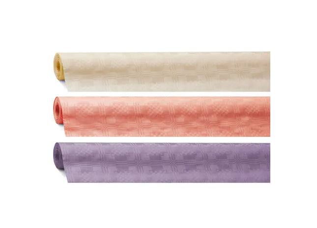 Exklusive Dreifaden-Damasttischdecke, 10m x 100cm – Reinweiß TK Gruppe® Grosshandel 