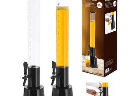 Exklusive Getränkesäule 3.5 Liter, 85cm hoch mit praktischem Zapfhahn - Party-Highlight TK Gruppe® Grosshandel 