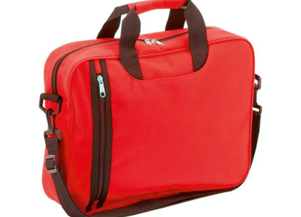 Exklusive Leder-Business-Tasche – modische rote Laptop-Aktentasche für Beruf und Alltag TK Gruppe® Grosshandel 
