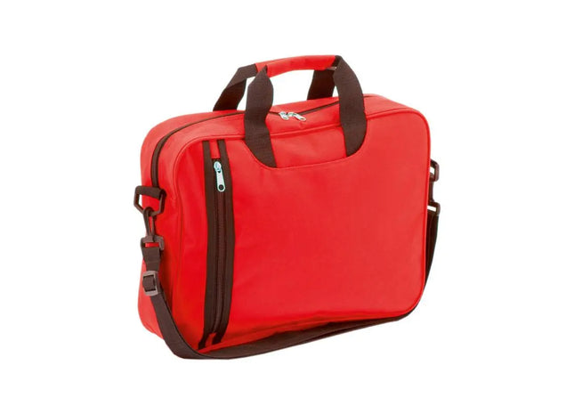 Exklusive Leder-Business-Tasche – modische rote Laptop-Aktentasche für Beruf und Alltag TK Gruppe® Grosshandel 