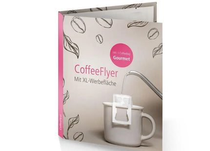 Exklusiver Gourmet CoffeeFlyer in Weiß – Individuell & Öko-Bewusst TK Gruppe® Grosshandel 