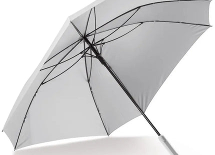 Exklusiver Luxus 27 Quadratischer Regenschirm mit Hülle - Weiß, Windfest & Stilvoll TK Gruppe® Grosshandel 