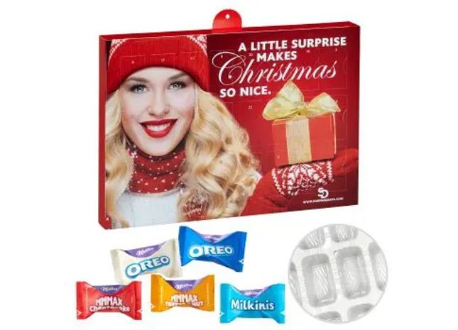 Exklusiver Präsent-Adventskalender mit Milka Favourites Mix inkl. Personalisierung TK Gruppe® Grosshandel 