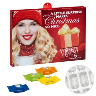 Exklusiver Präsent-Adventskalender mit Ritter Sport Schokowürfeln inkl. Personalisierung TK Gruppe® Grosshandel 