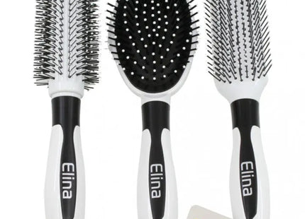 Exklusives Haarbürsten-Set, Weiß, 3 Varianten, 23cm – Für Stilvolles Frisieren TK Gruppe® Grosshandel 
