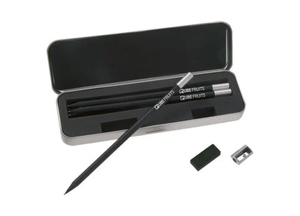 Exklusives STABILO Graphitstift-Set in Schwarz und Silber TK Gruppe® Grosshandel 