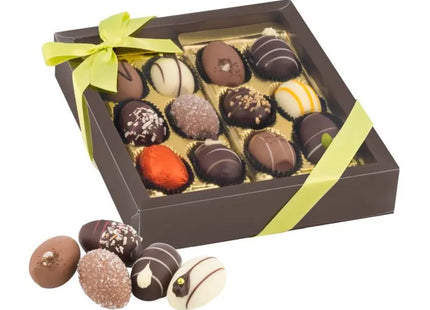 Exquisite Auswahl von 12 handgefertigten Schokoladen-Ostereiern - Ideales Geschenk für Ostern TK Gruppe® Grosshandel 