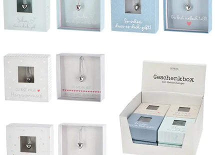 Exquisite Geschenkbox mit Herzanhänger, 4er Set – Ideal für liebevolle Anlässe TK Gruppe® Grosshandel 