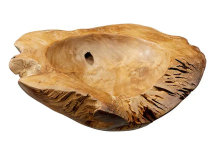 Exquisite Teakholzschale - Mittelgroß, ca. 40cm Durchmesser TK Gruppe® Grosshandel 