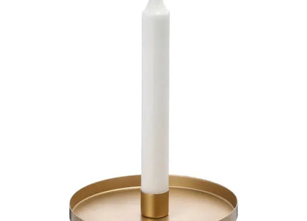 Extra Large Matte Gold Round Candle Holder, 14cm Diameter TK Gruppe® Grosshandel 