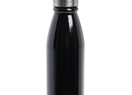 FANCY Schwarze Aluminium Trinkflasche 500ml - Elegant & Praktisch TK Gruppe® Grosshandel 