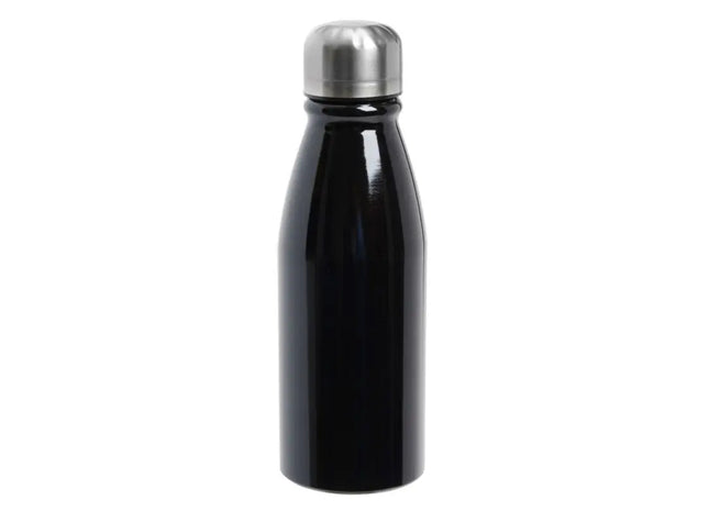 FANCY Schwarze Aluminium Trinkflasche 500ml - Elegant & Praktisch TK Gruppe® Grosshandel 