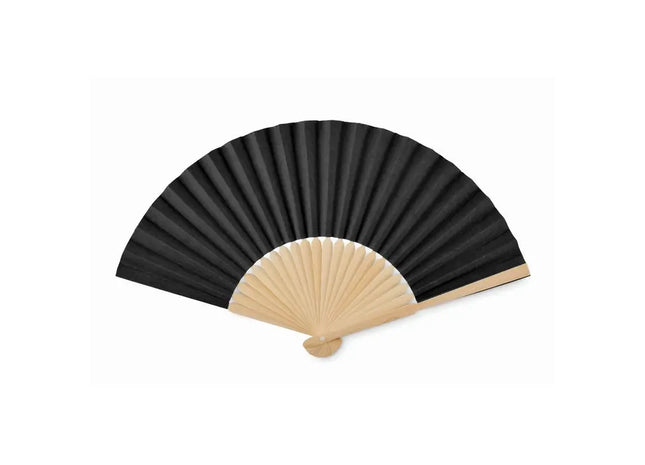 FANNY PAPER Fächer in Schwarz – Klassische Eleganz & praktische Kühle TK Gruppe® Grosshandel 