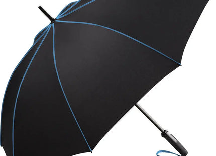 FARE-Seam AC-Midsize-Stockschirm - Schwarz-Blau, Stilvoller und Zuverlässiger Wetterschutz TK Gruppe® Grosshandel 