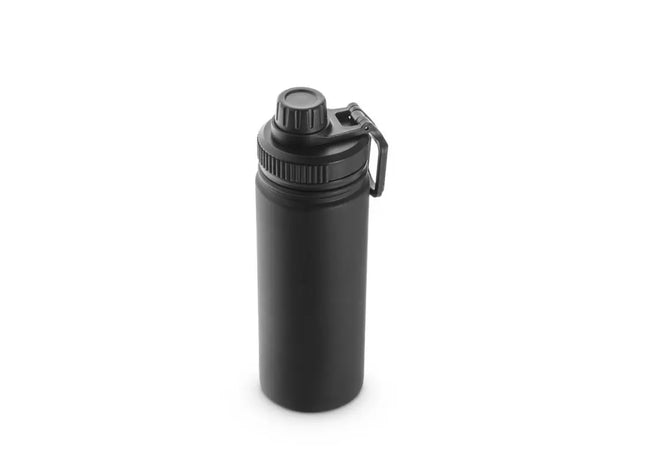 FEDERER Nachhaltige Edelstahlflasche, 570ml - Elegantes Schwarz TK Gruppe® Grosshandel 