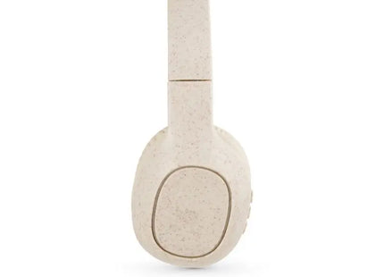 FEYNMAN Öko-Drahtlose Kopfhörer - Natur Weizenstroh & ABS TK Gruppe® Grosshandel 