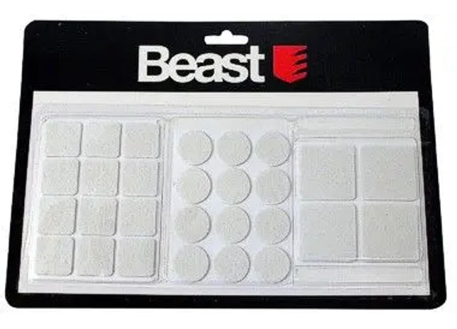 FILZGLEITERSATZ WEISS: Premium Filzgleitersatz Weiß - Möbelschoner mit Selbstklebefunktion TK Gruppe® Grosshandel 