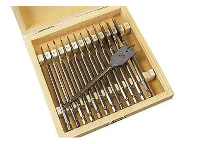 FLACHFRASBOHRERSATZ: Hochwertiger Flachfräsbohrer-Set - Profi Holzbohrer-Kit für präzises Bohren in Holz TK Gruppe® Grosshandel 