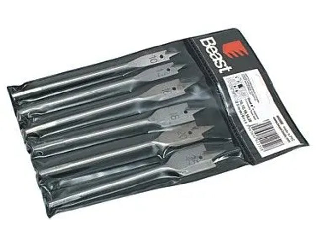 FLACHFRASBOHRERSATZ: Hochwertiger Flachfräsbohrer-Set - Profi Holzbohrer-Set für präzises Bohren in Holz TK Gruppe® Grosshandel 