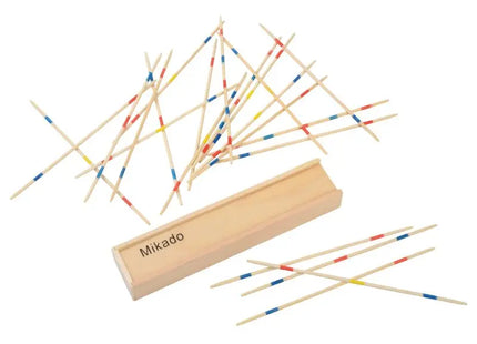 FOCUS Mikado-Spiel in Premium Holzausführung - Klassisches Geschicklichkeitsspiel TK Gruppe® Grosshandel 