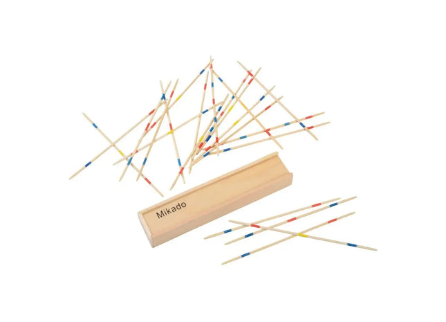 FOCUS Mikado-Spiel in Premium Holzausführung - Klassisches Geschicklichkeitsspiel TK Gruppe® Grosshandel 