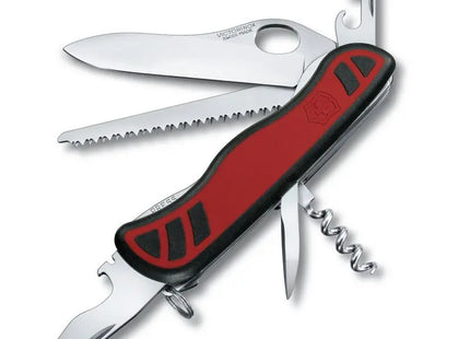 FORESTER M GRIP Schweizer Taschenmesser: Rot-Schwarz, Multifunktional, Robust für Outdoor TK Gruppe® Grosshandel 