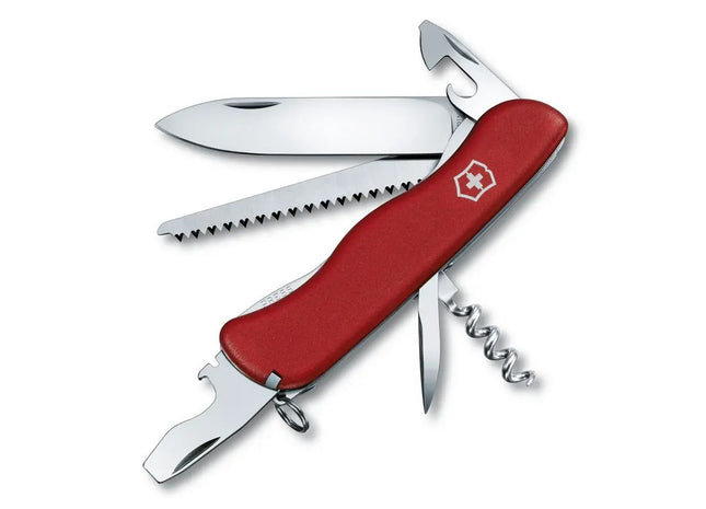 FORESTER Schweizer Taschenmesser: Rot, Multifunktional, Robust für Outdoor-Abenteuer TK Gruppe® Grosshandel 