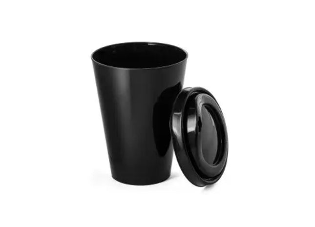 FRAPPE Wiederverwendbarer PP-Becher 430ml – Elegant Schwarz TK Gruppe® Grosshandel 