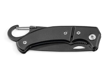 FRED Robustes Taschenmesser, Edelstahl & Metall, Schwarz TK Gruppe® Grosshandel 
