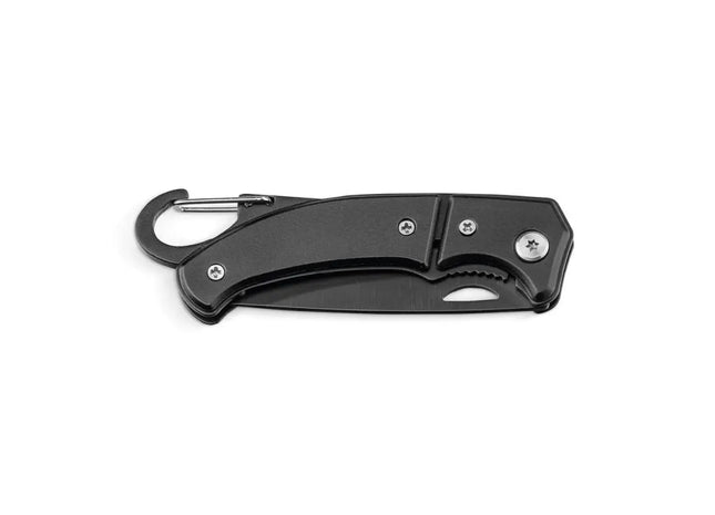 FRED Robustes Taschenmesser, Edelstahl & Metall, Schwarz TK Gruppe® Grosshandel 