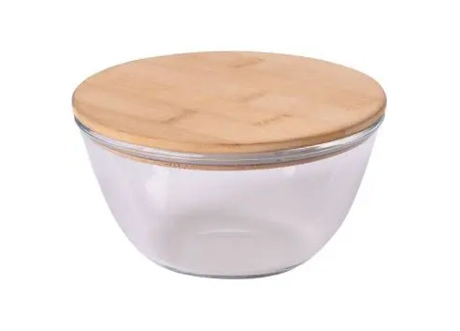 FRESH LUNCH Braun-Transparente Glasschüssel: Stilvoll & Funktional TK Gruppe® Grosshandel 