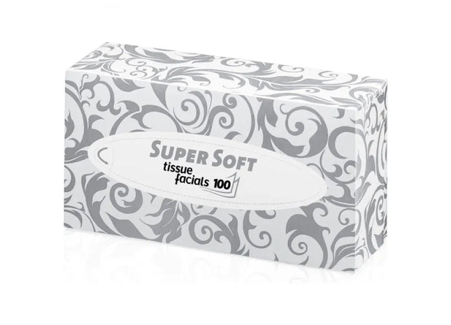 Facial Tissues 100-Pack, 2-lagig, 21x19cm in Box TK Gruppe® Grosshandel 