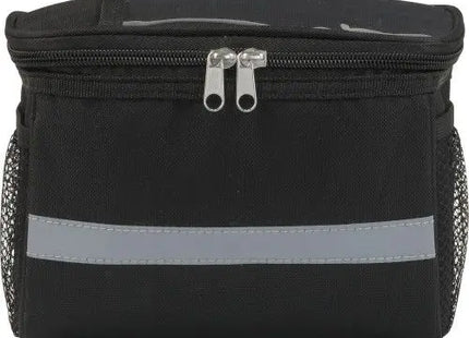 Fahrradlenker-Kühltasche aus Polyester Prisha - schwarz Isolierte, praktische Lenkertasche TK Gruppe® Grosshandel 