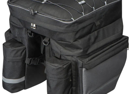 Fahrradtasche Plymouth - schwarz Wasserdichte, multifunktionale Gepäckträgertasche TK Gruppe® Grosshandel 