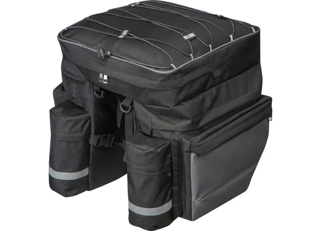 Fahrradtasche Plymouth - schwarz Wasserdichte, multifunktionale Gepäckträgertasche TK Gruppe® Grosshandel 