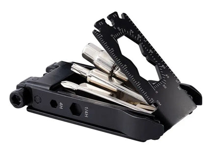 Fahrradwerkzeug RE98-SMALLPAIR - schwarz & silber Kompaktes, multifunktionales Reparaturset TK Gruppe® Grosshandel 