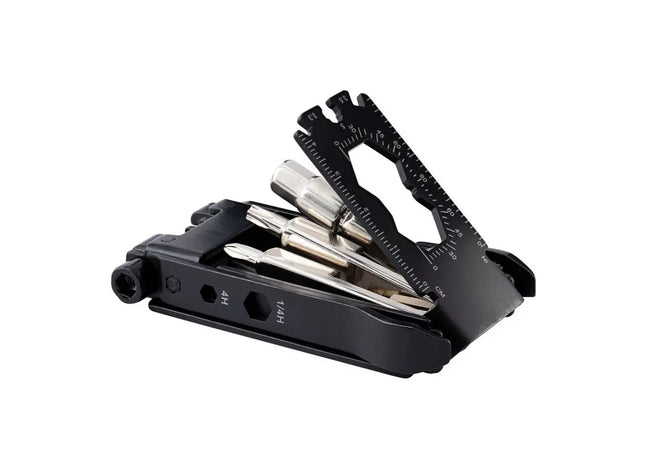 Fahrradwerkzeug RE98-SMALLPAIR - schwarz & silber Kompaktes, multifunktionales Reparaturset TK Gruppe® Grosshandel 