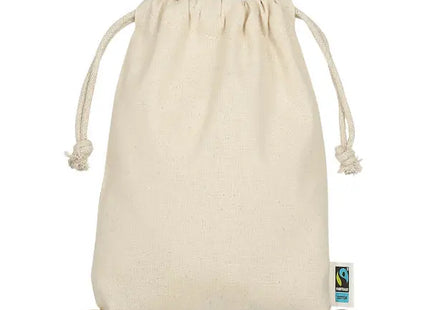 Fairtrade-Baumwoll-Zuziehbeutel, 15x20 cm, Natürlich & Vielseitig TK Gruppe® Grosshandel 