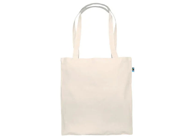 Fairtrade-Baumwolltasche, Natur, Lange Henkel, Nachhaltig & Praktisch TK Gruppe® Grosshandel 