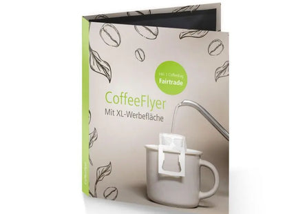 Fairtrade CoffeeFlyer in Schwarz – Individuell Gestaltet & Nachhaltig TK Gruppe® Grosshandel 