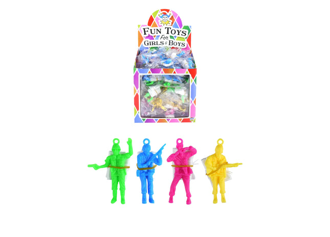 Fallschirmspringer-Spielzeug – 6,2 cm, 4 verschiedene Farben TK Gruppe® Grosshandel 