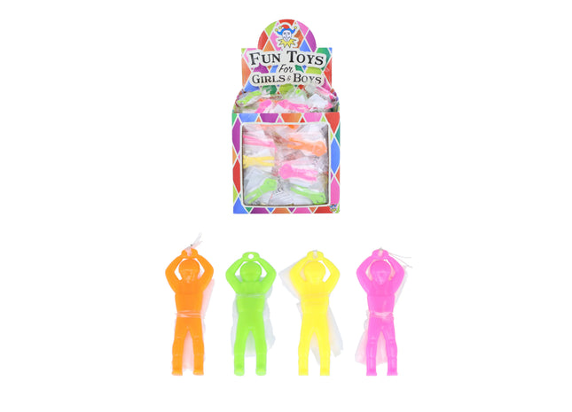 Fallschirmspringer, 5 cm, 4 verschiedene Farben TK Gruppe® Grosshandel 
