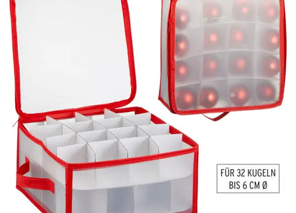 Faltbare Aufbewahrungsbox für 32 Weihnachtsbaumkugeln – Praktische Lagerung TK Gruppe® Grosshandel 