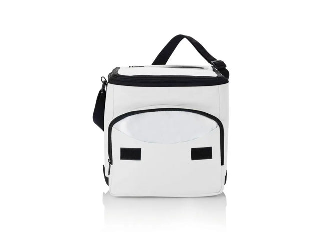 Faltbare Cooler - Weiß-Silber: Praktisch, Platzsparend, Vielseitig - Perfekt für Unterwegs TK Gruppe® Grosshandel 