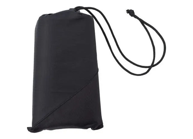 Faltbare Decke aus Polyester Amal - Kompakte schwarze Decke für unterwegs TK Gruppe® Grosshandel 
