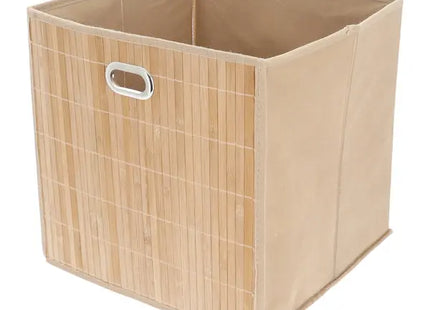 Faltbarer Aufbewahrungskorb, natur – Platzsparender und stilvoller Organizer für Zuhause TK Gruppe® Grosshandel 