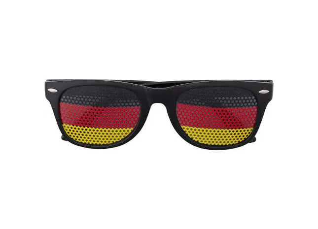 Fan Sonnenbrille Lexi aus Plexiglas, Grün-Weiß, Trendige UV-Schutzbrille TK Gruppe® Grosshandel 