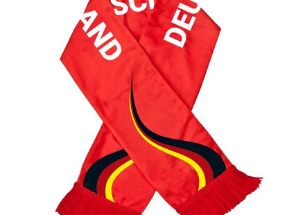Fanschal Fringes Deutschland – Modischer Schal mit Fransen in Nationalfarben TK Gruppe® Grosshandel 